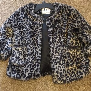 Leopard fur dressy jacket